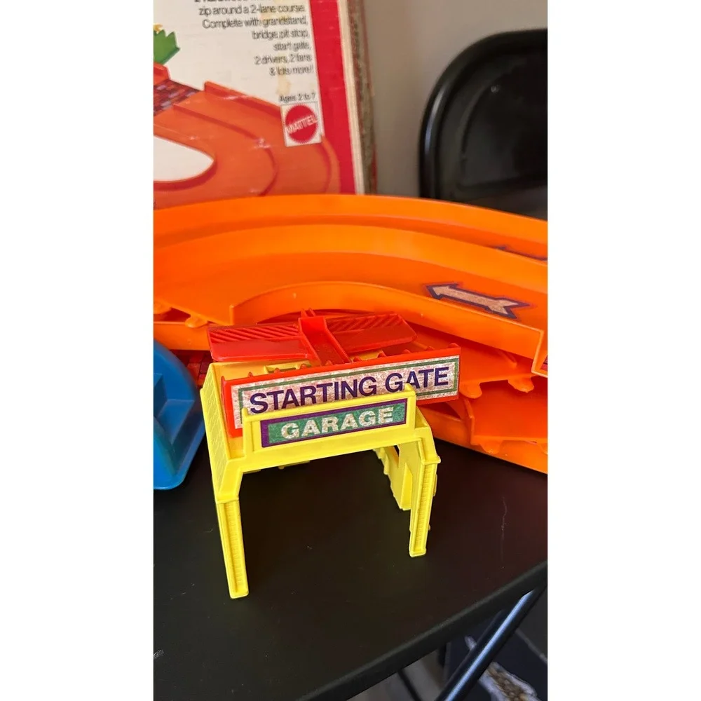 Vintage 1974 Mattel Preschool Putt-Putt Speedway Race Track Set Complete